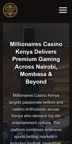 Millionaires Casino Kenya App